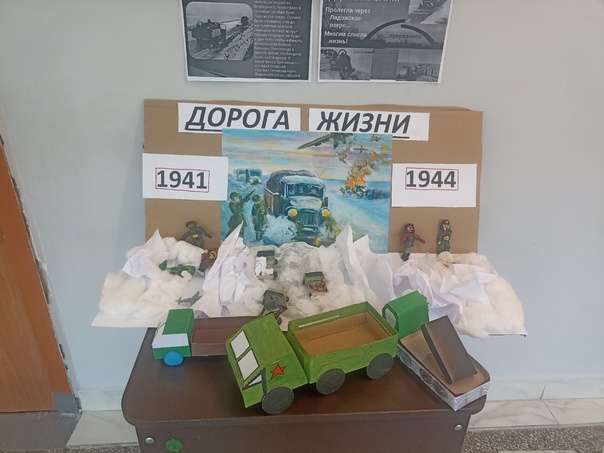 Общешкольная выставка &amp;quot;Блокада Ленинграда&amp;quot;.